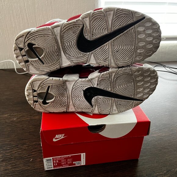 Air More Uptempo 'Scottie Pippen' Red M 9.5 - Picture 4 of 5